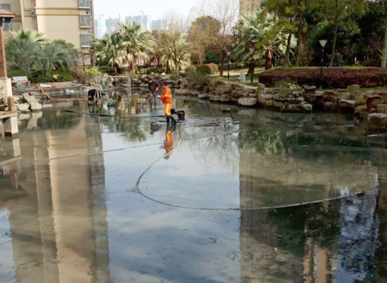 沭阳景观池淤泥清理