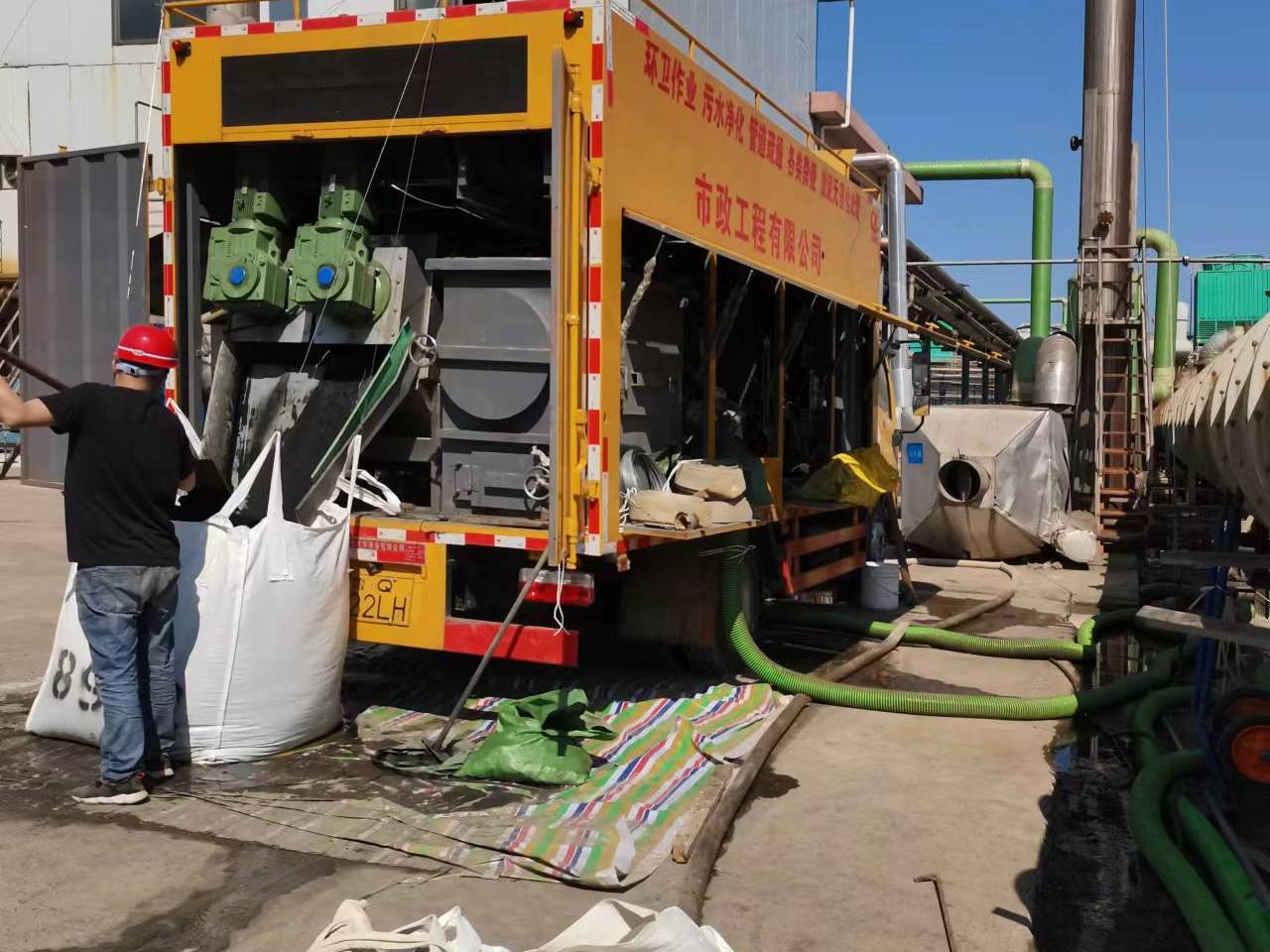 沭阳淤泥压干处理